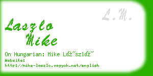 laszlo mike business card